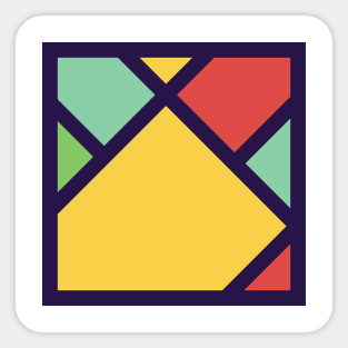 Abstract Square Sticker